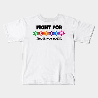 Fight for Autism Awareness Gift for Birthday, Mother's Day, Thanksgiving, Christmas Kids T-Shirt